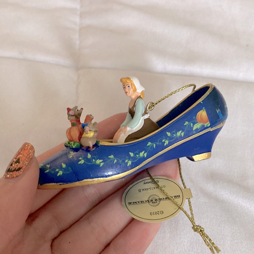 Disney “Cinderella” shoe slipper ornament